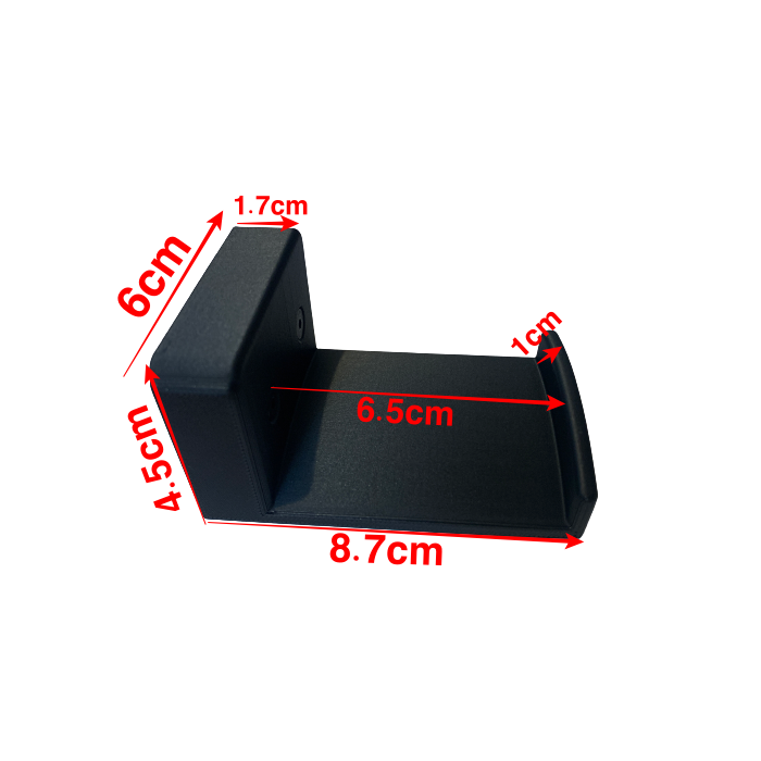 BULLETMAG - UCHWYT NA SŁUCHAWKI, OKULARY, PAS, PLECAK ITP. (ŚCIANA, DRZWI) - CZARNY