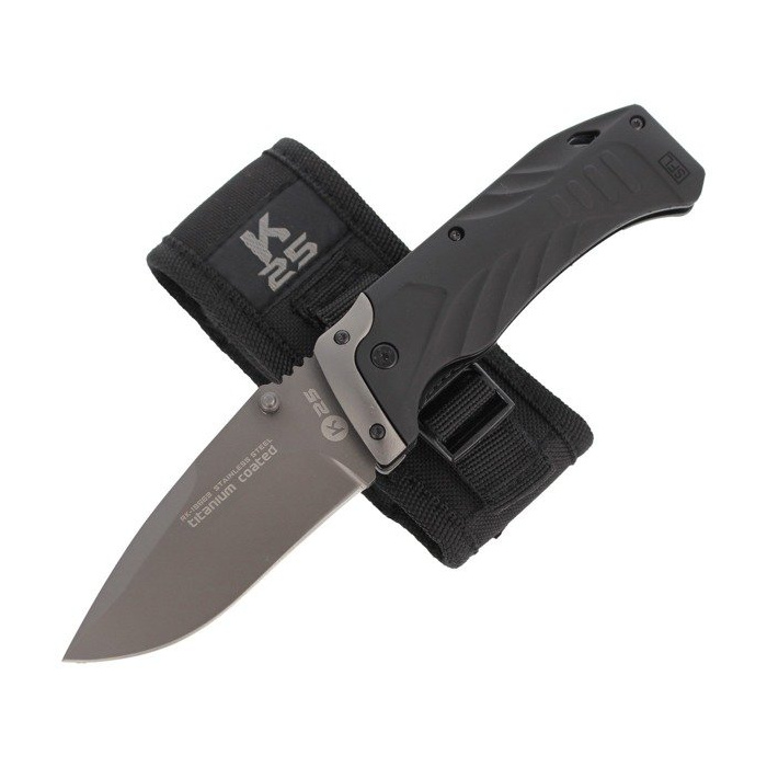 Nóż składany Tactical Drop Point Folder 97 mm K25 19669