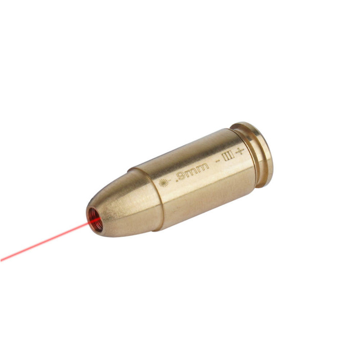Vector Optics - Nabój laserowy 9 mm - Czerwony laser - Mosiężny - SCBCR-11