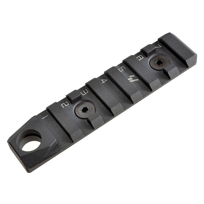Strike Industries - Szyna LINK KeyMod / M-LOK - 7 Slots + QD - Czarny - LINK-RS-7-QD