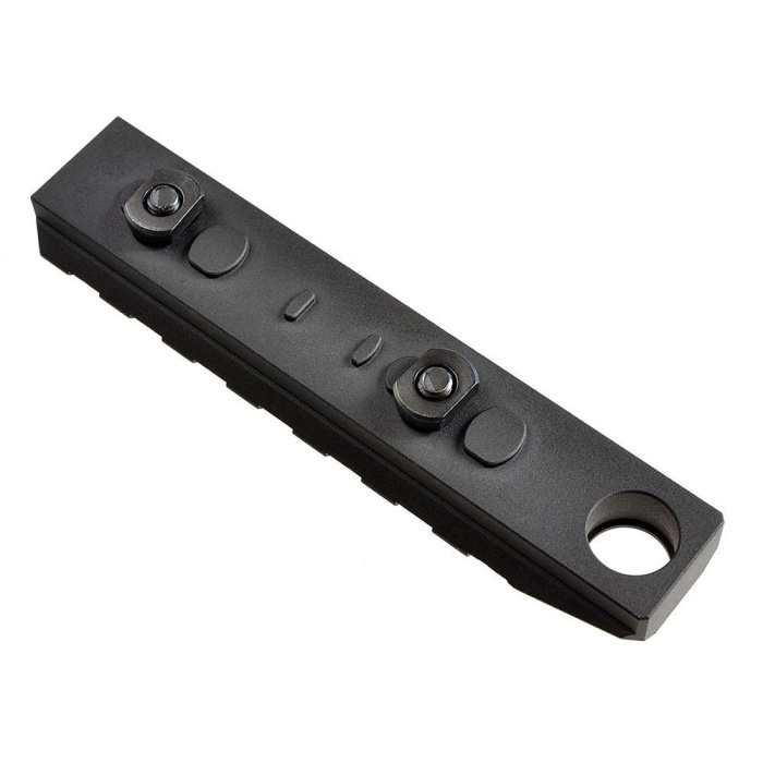 Strike Industries - Szyna LINK KeyMod / M-LOK - 7 Slots + QD - Czarny - LINK-RS-7-QD