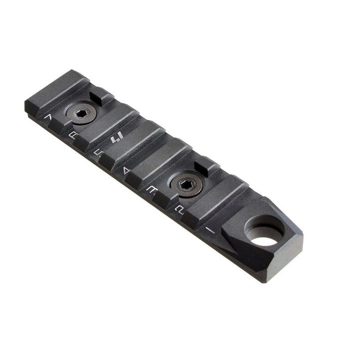 Strike Industries - Szyna LINK KeyMod / M-LOK - 7 Slots + QD - Czarny - LINK-RS-7-QD