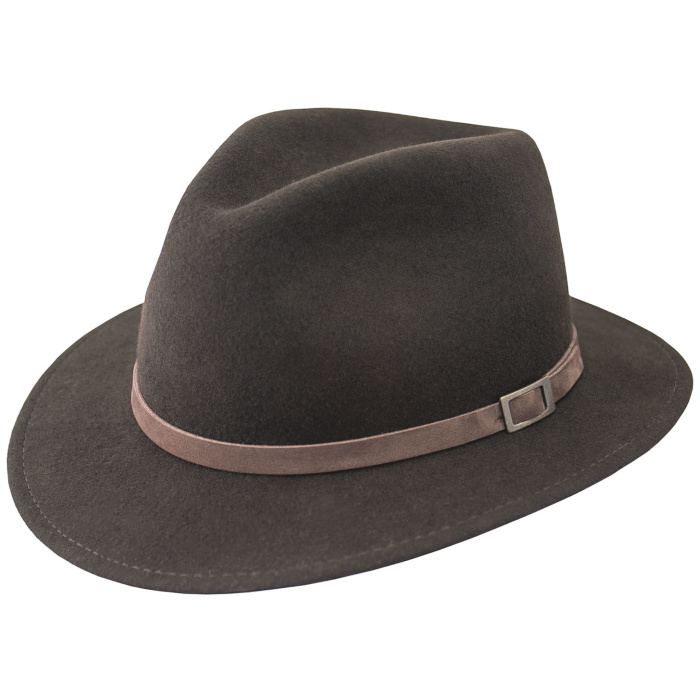 Kapelusz myśliwski Gino - brązowy POLKAP