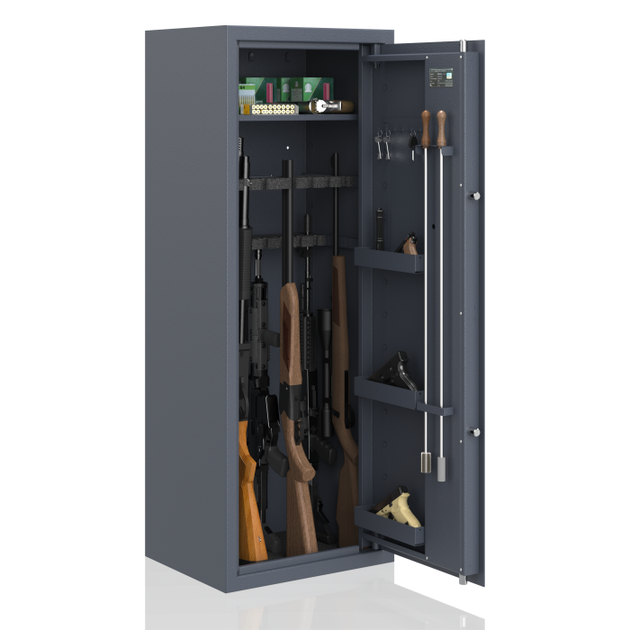 Szafa na broń NOVCAN G3/MODERN/150XL/16+ GRAFITOWA