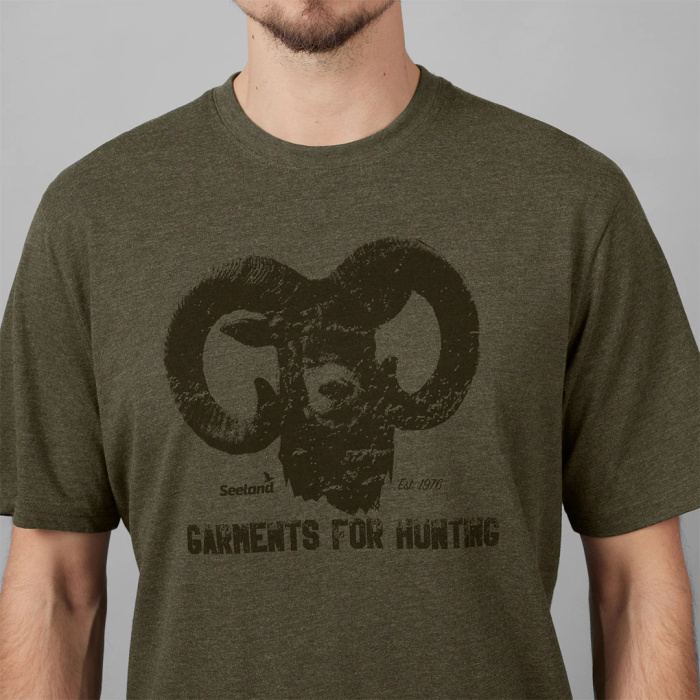 Koszulka Seeland Outdoor t-shirt Pine green melange 160205836