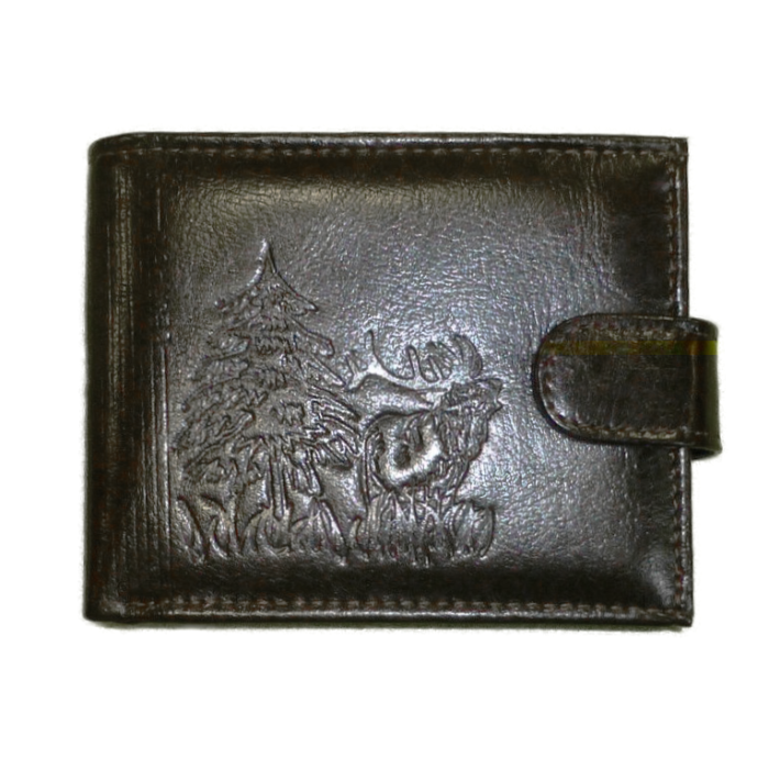 Portfel PM9 z wytłoczką jeleń/las