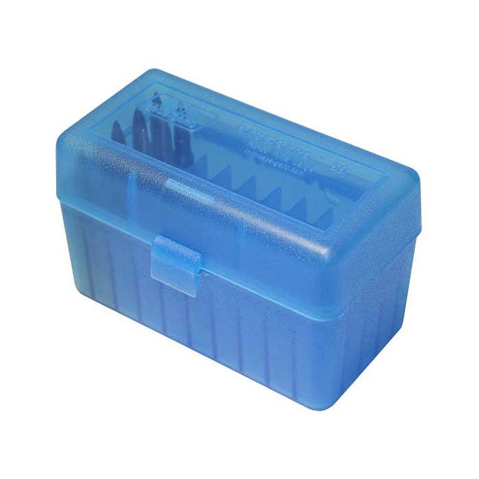 Pudełko na amunicję kulową RM-50-24 MTM (50szt,308Win,6,5Cr...) niebieskie