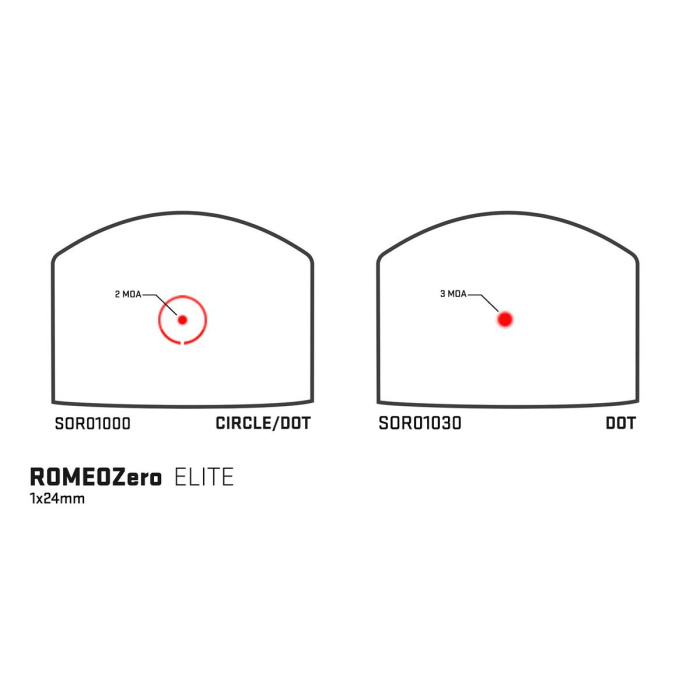 Kolimator Sig Sauer - Romeo Zero Elite Circle Dot - 2 MOA / 32 MOA