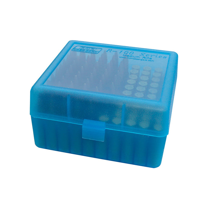 Pudełko na amunicję kulową RS-100-24 MTM (100szt, 223R...) niebieskie