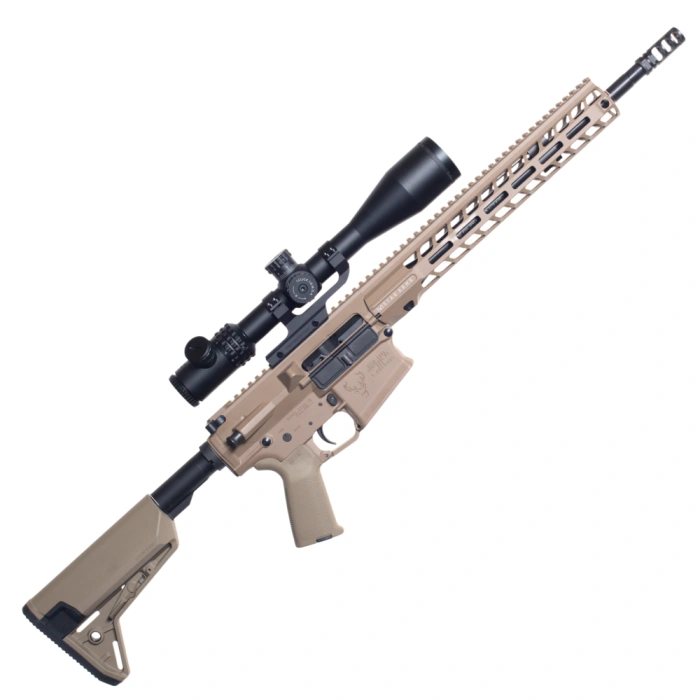 Karabin Stag Arms 10 Tactical QPQ 16" k.308Win + luneta Sentinel 6-24x50 Gen II SFP - FDE