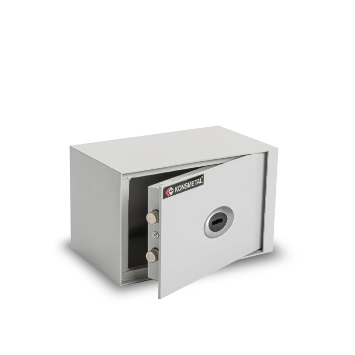 Sejf Konsmetal Koliber 16 Biała, Klasa S1 - zamek kluczowy