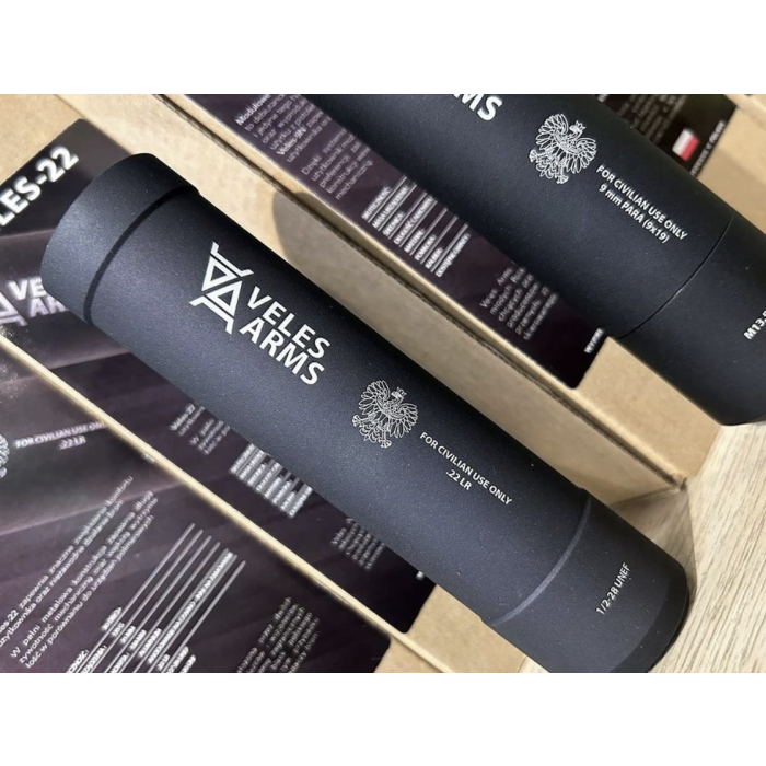 VELES - TŁUMIK KAL. 22LR 1/2X20