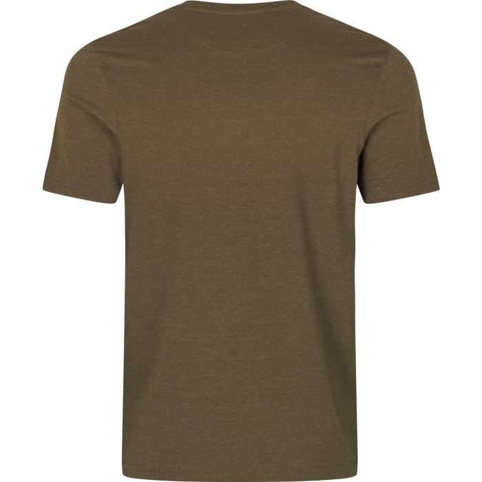 Koszulka SEELAND BIRD LOVER DARK OLIVE MELANGE (40349005600)