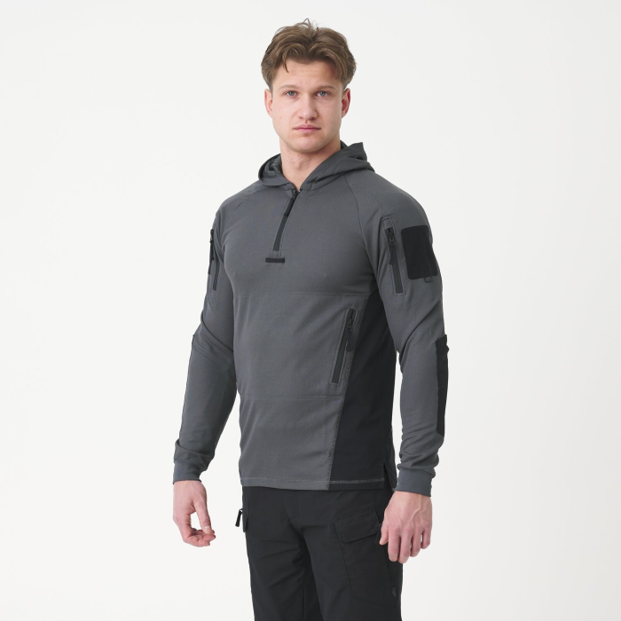 Bluza Helikon Range Hoodie Topcool Shadow grey/Black (BL-BRH-TC-3501A)
