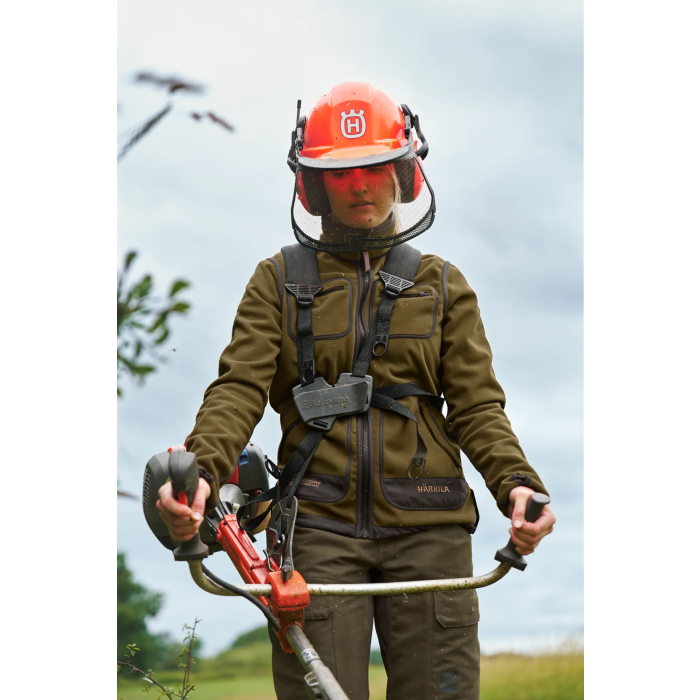 Polarowa kurtka dwustronna damska Harkila Kamko DARK OLIVE/ARABIAN SPICE (102980088)