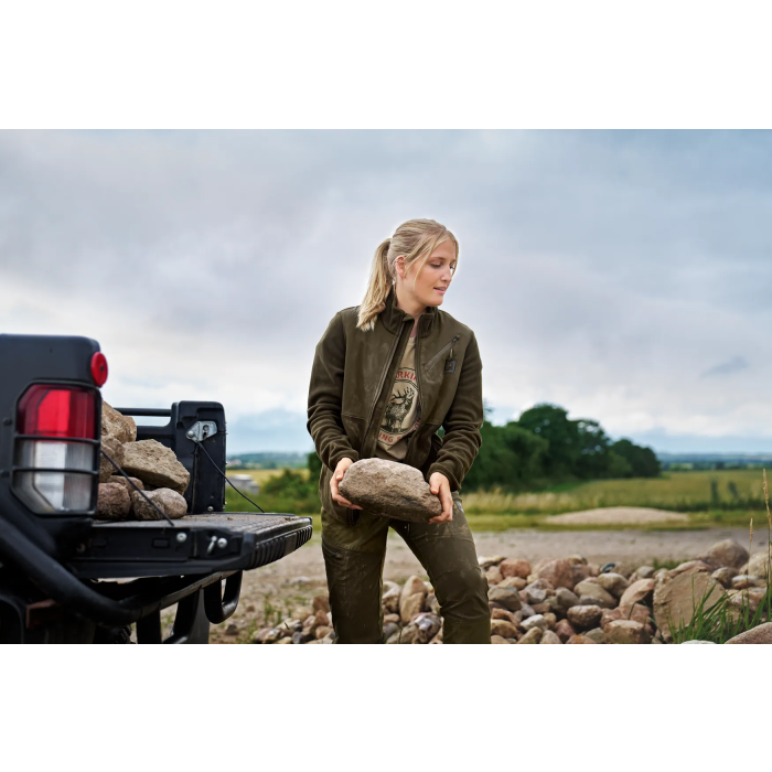 Bluza polarowa Damska Harkila Fjell fleece Hunting green/Willow green (104190106)