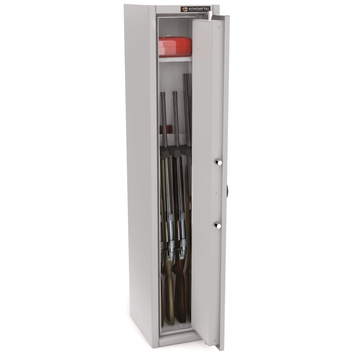 SEJF KONSMETAL na broń długą MLB 150P/3 szt. broni, zamek kluczowy kl. A, klasa bezpieczeństwa S1
