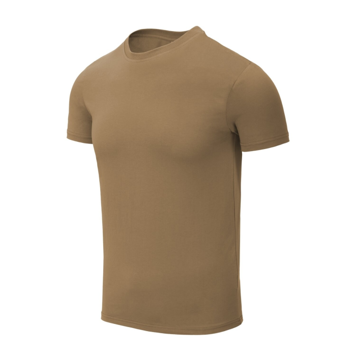 Koszulka Helikon z bawełny organicznej SLIM U.S. Brown  (TS-OCS-OS-30)