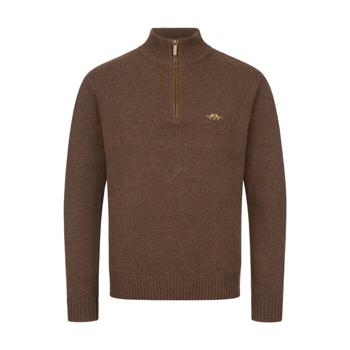 Męski wełniany sweter Blaser ciemny brąz 242008-021/657