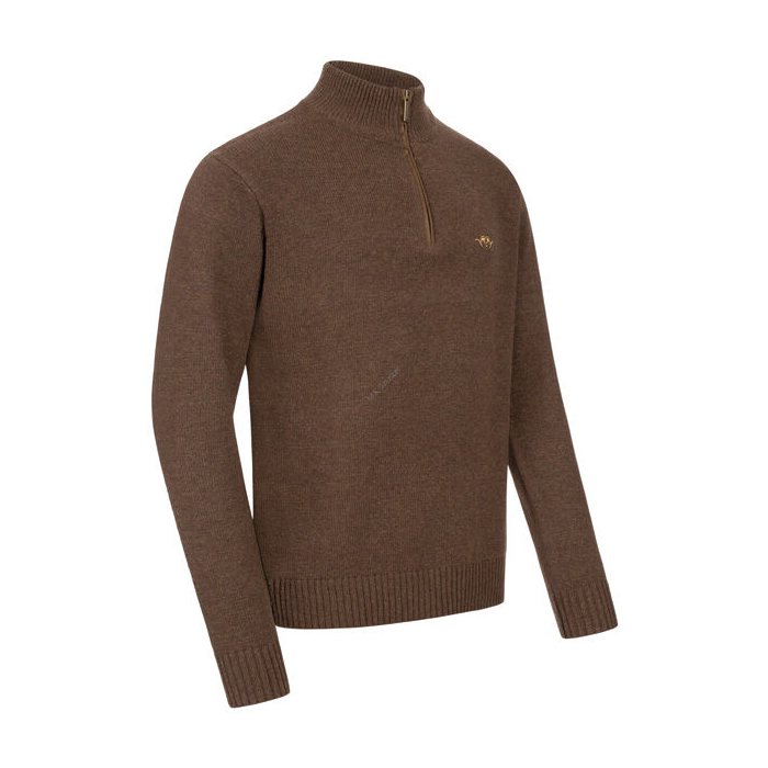 Męski wełniany sweter Blaser ciemny brąz 242008-021/657