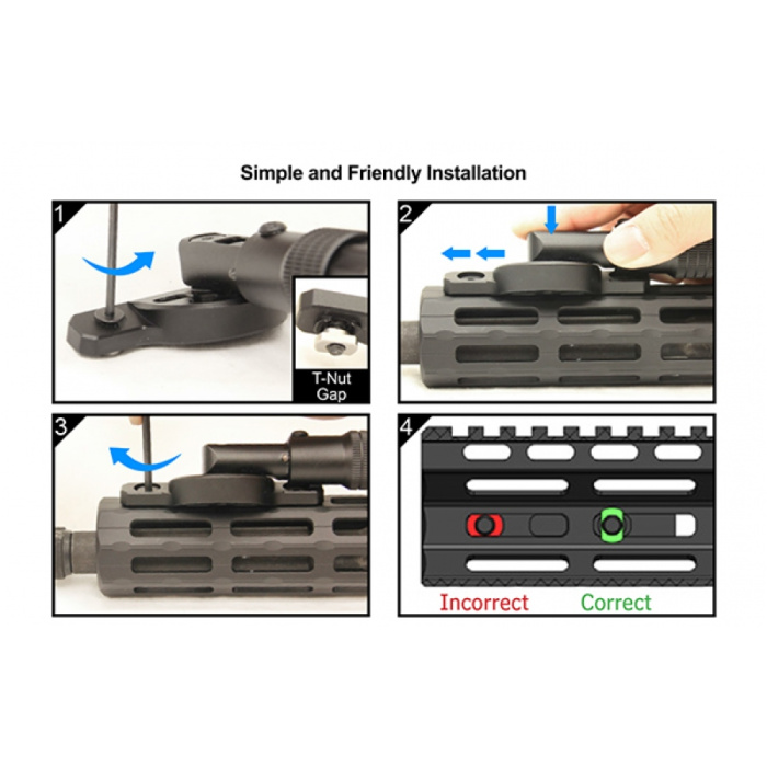 Bipod Leapers składany Recon Flex 8-12
