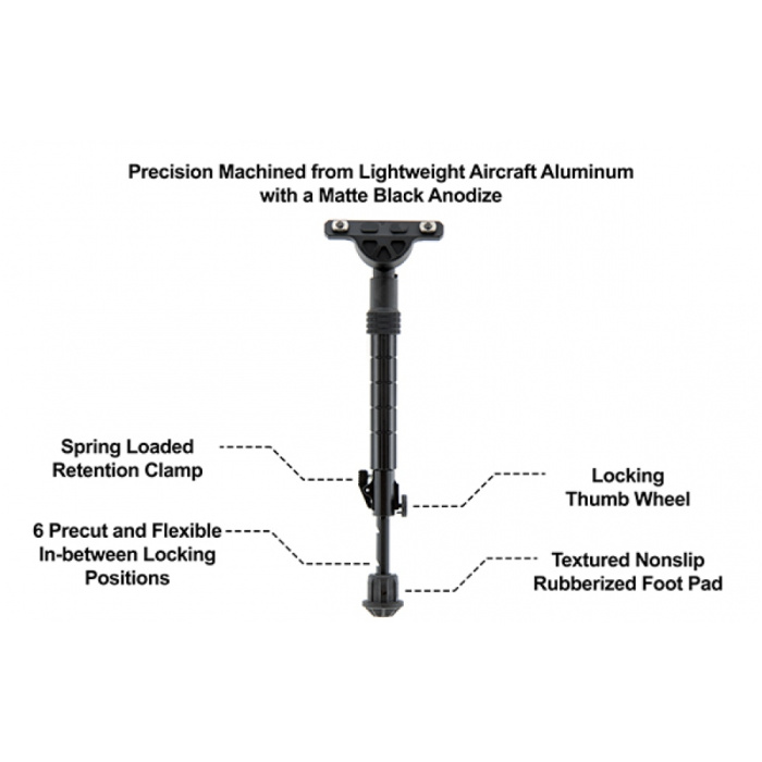 Bipod Leapers składany Recon Flex 8-12