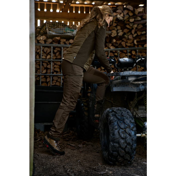 SPODNIE DAMSKIE HARKILA RUNA BRĄZ/ ZIELEŃ (10511007500)