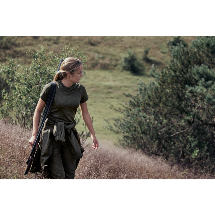 KOSZULKA DAMSKA SEELAND ACTIVE S/S WOMEN PINE GREEN - (160210528)