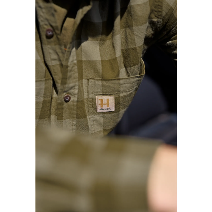Koszula Harkila SCANDINAVIAN L/S Dark olive check (10510007100)