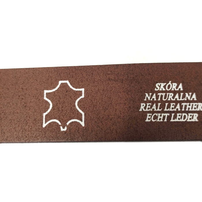 Pasek skórzany + klamra jeleń