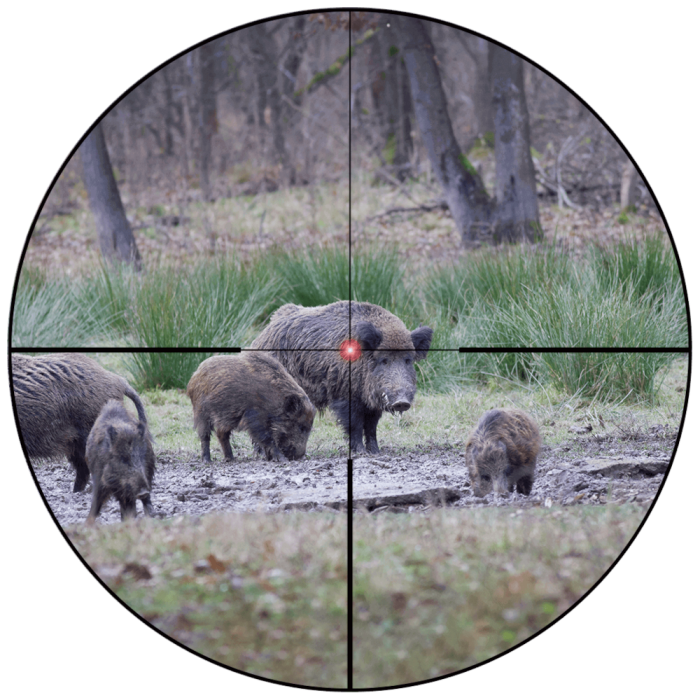 Luneta Vector Optics Constantine 1-10x24i Fiber Dot Reticle SFP