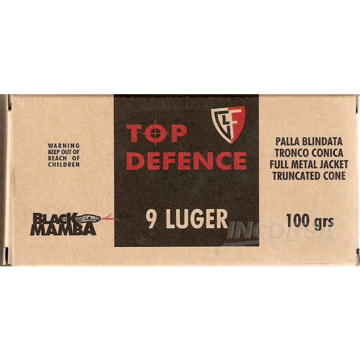 Amunicja FIOCCHI 9 LUGER FMJTC BM 100gr