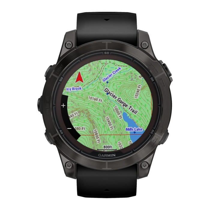 Zegarek Garmin Fenix 7 Pro - Sapphire Solar Edition - Carbon Gray DLC Titanium with Black Band [010-02777-11]