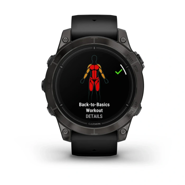 Garmin Epix Pro (Gen 2) - Sapphire Edition 47 mm - Szary tytanowy z powłoką węglową (DLC) i z czarnym paskiem [010-02803-11]
