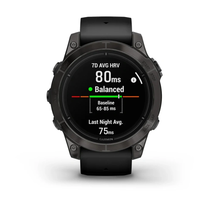 Garmin Epix Pro (Gen 2) - Sapphire Edition 47 mm - Szary tytanowy z powłoką węglową (DLC) i z czarnym paskiem [010-02803-11]