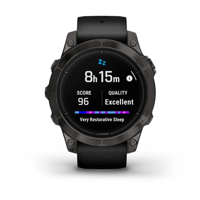 Garmin Epix Pro (Gen 2) - Sapphire Edition 47 mm - Szary tytanowy z powłoką węglową (DLC) i z czarnym paskiem [010-02803-11]
