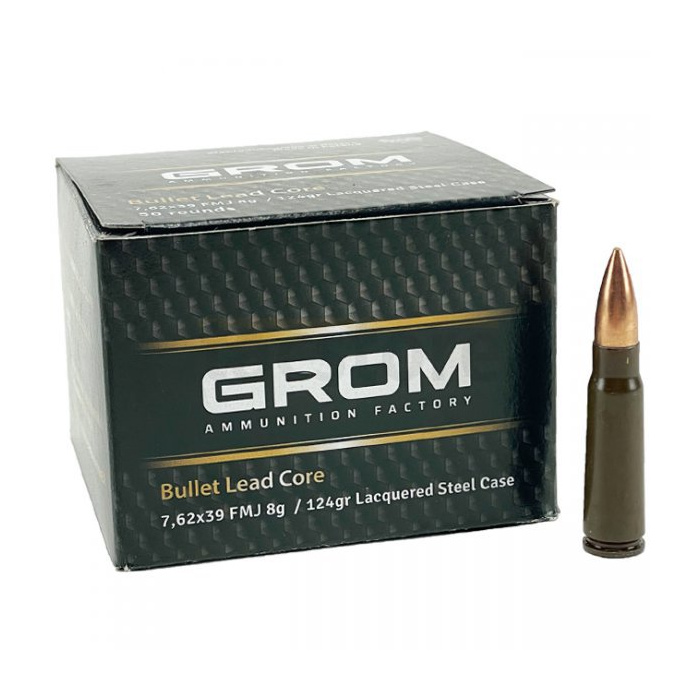 AMUNICJA GROM 7,62x39 FMJ 8 g 124grs