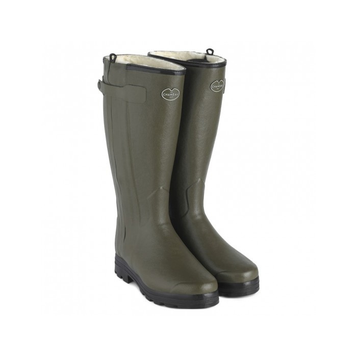Kalosze gumowe Chasseur Le Chameau - futro