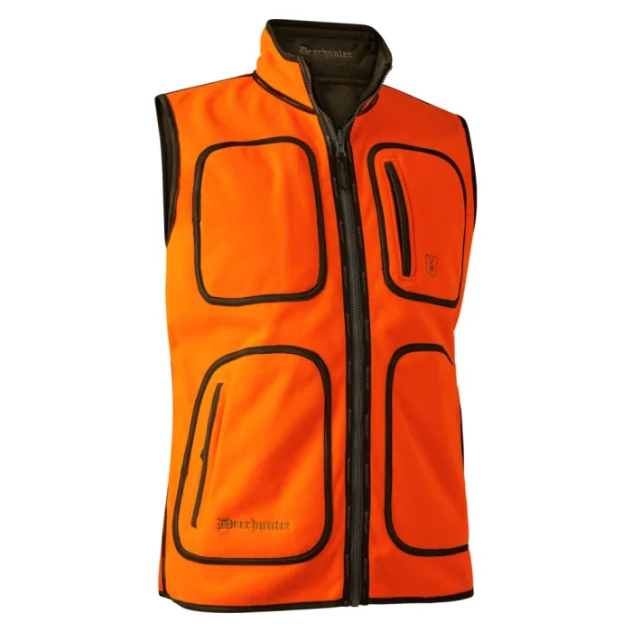 Kamizelka DEERHUNTER Gamekeeper Reversible Fleece - Safety Orange (4525-663)