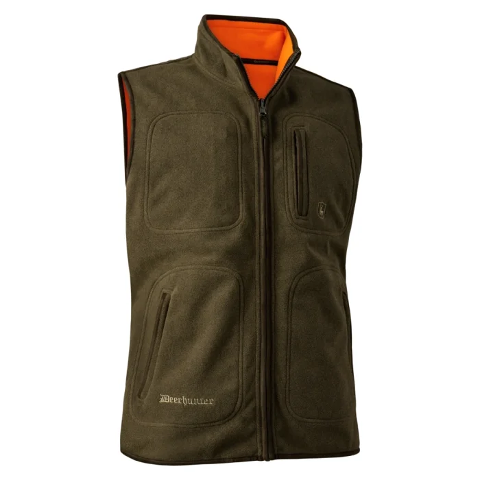 Kamizelka DEERHUNTER Gamekeeper Reversible Fleece - Safety Orange (4525-663)