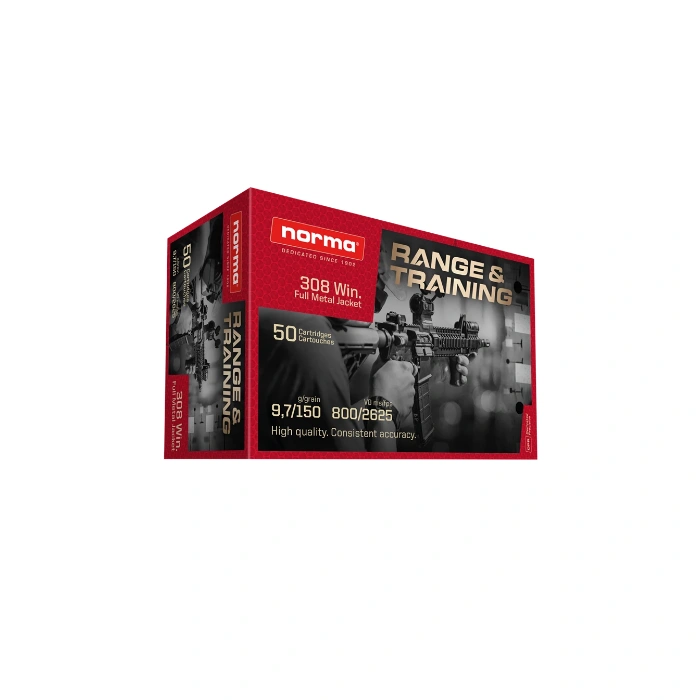 Amunicja Norma 308 Win  Range & Training FMJ 9,7g/150gr (50 szt.)
