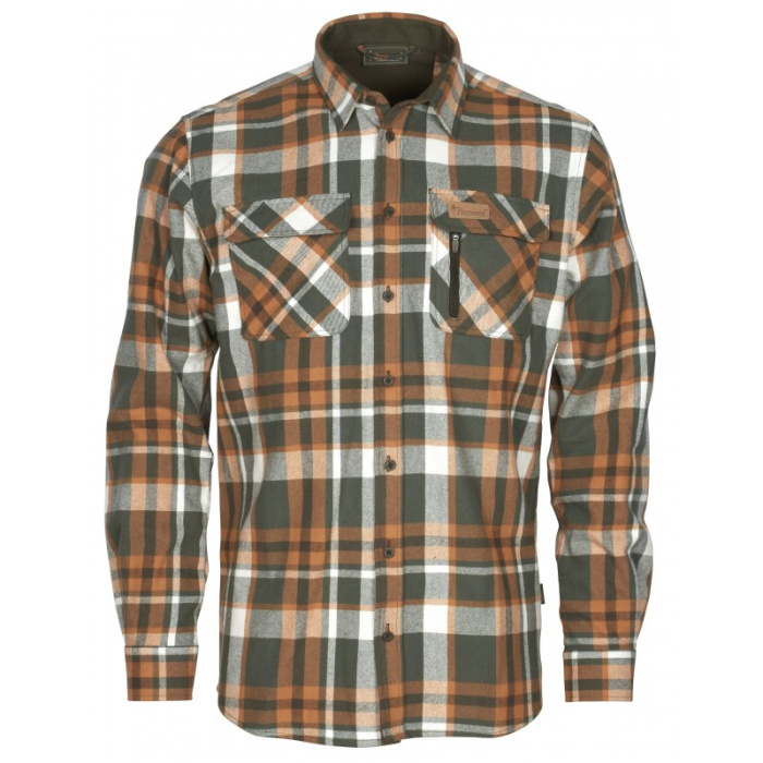 Koszula męska PINEWOOD LAPPLAND ROUGH 5487 GREEN/ORANGE