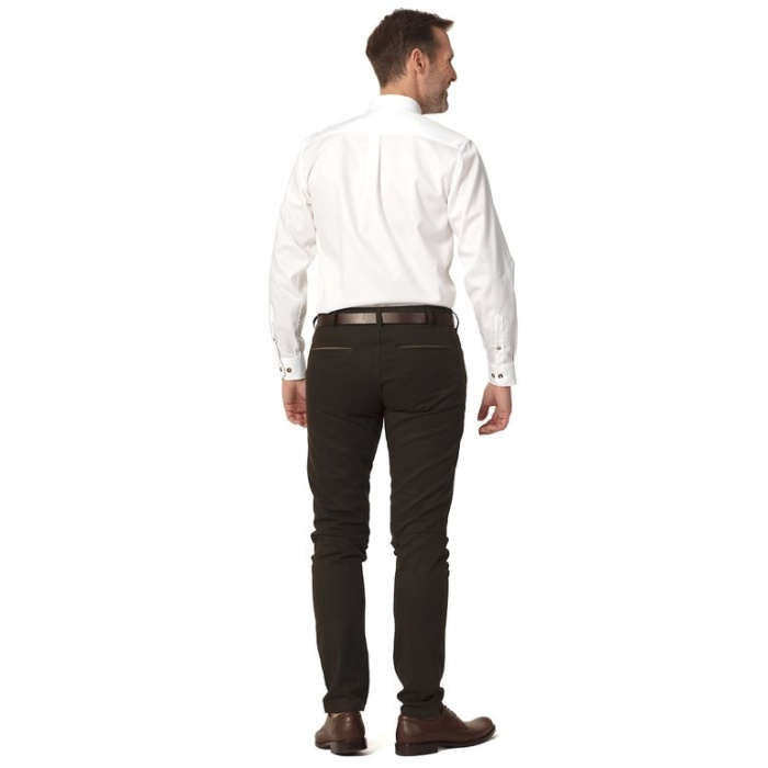 Koszula Tagart  - koziołek,  męska/ biała