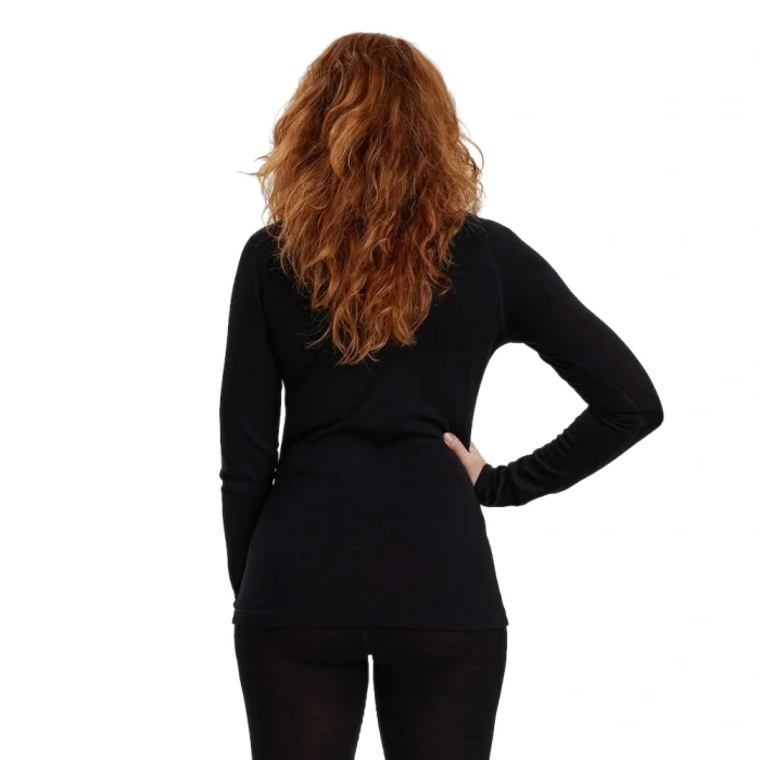 Koszulka Termoaktywna DEERHUNTER Lady Quinn Merino 1/2-zip Black Oak (7078-992)