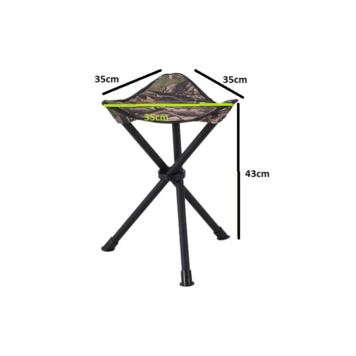 Krzesełko myśliwskie trójnożne