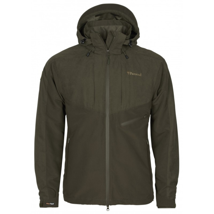 Kurtka męska PINEWOOD CARIBOU HUNT EXTREME Suede Brown/D.Olive 5984