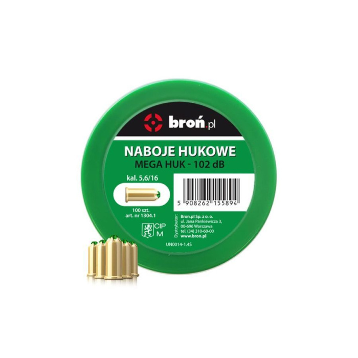 Naboje hukowe 5,6/16mm, Mega Huk 100 szt.