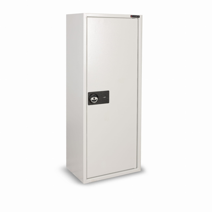 Sejf Konsmetal na 10 sztuk broni długiej MLB150D/6+4 Biały, Klasa S1 - zamek kluczowy