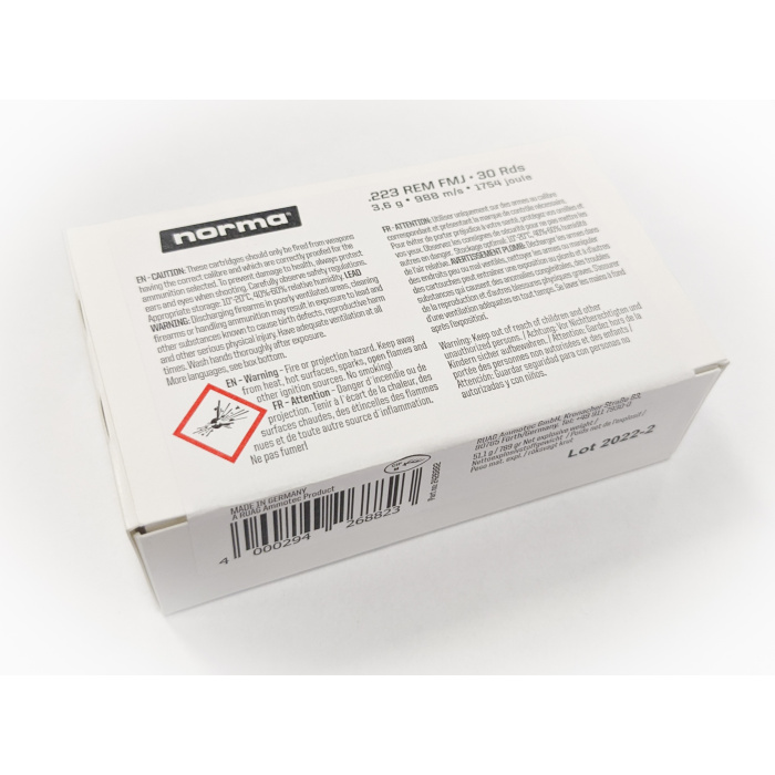 Amunicja Norma 223 Rem. FMJ  55 gr.