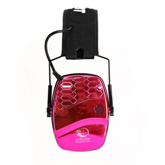 SŁUCHAWKI REALHUNTER ACTIVE PROSHOT METALICZNY RÓŻOWY BT 258-157